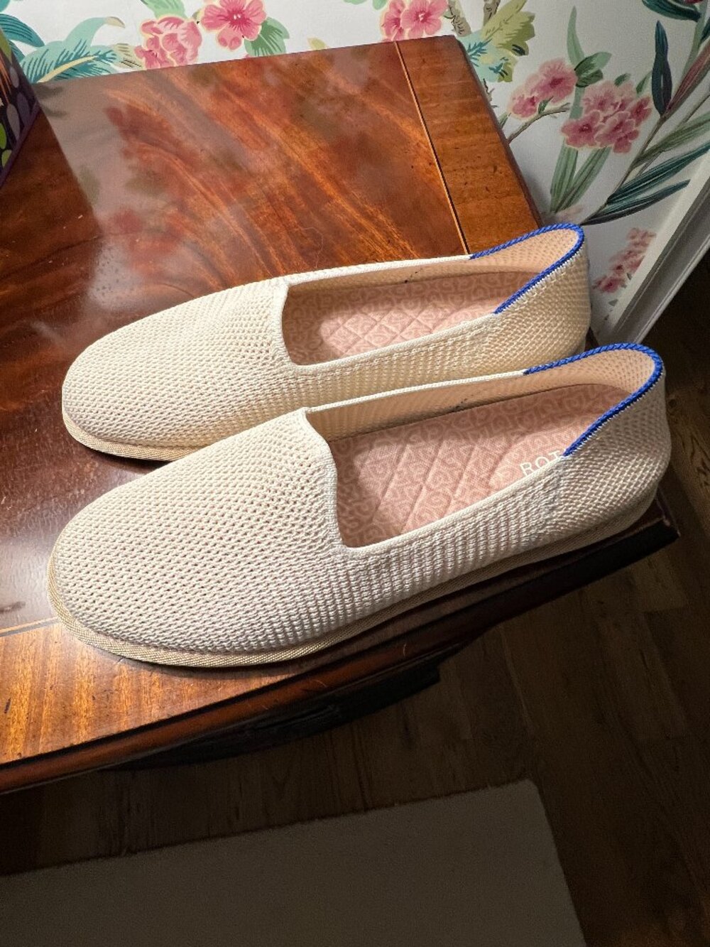 Rothy's White Raffia-knit Cruiser Loafer in 9.5